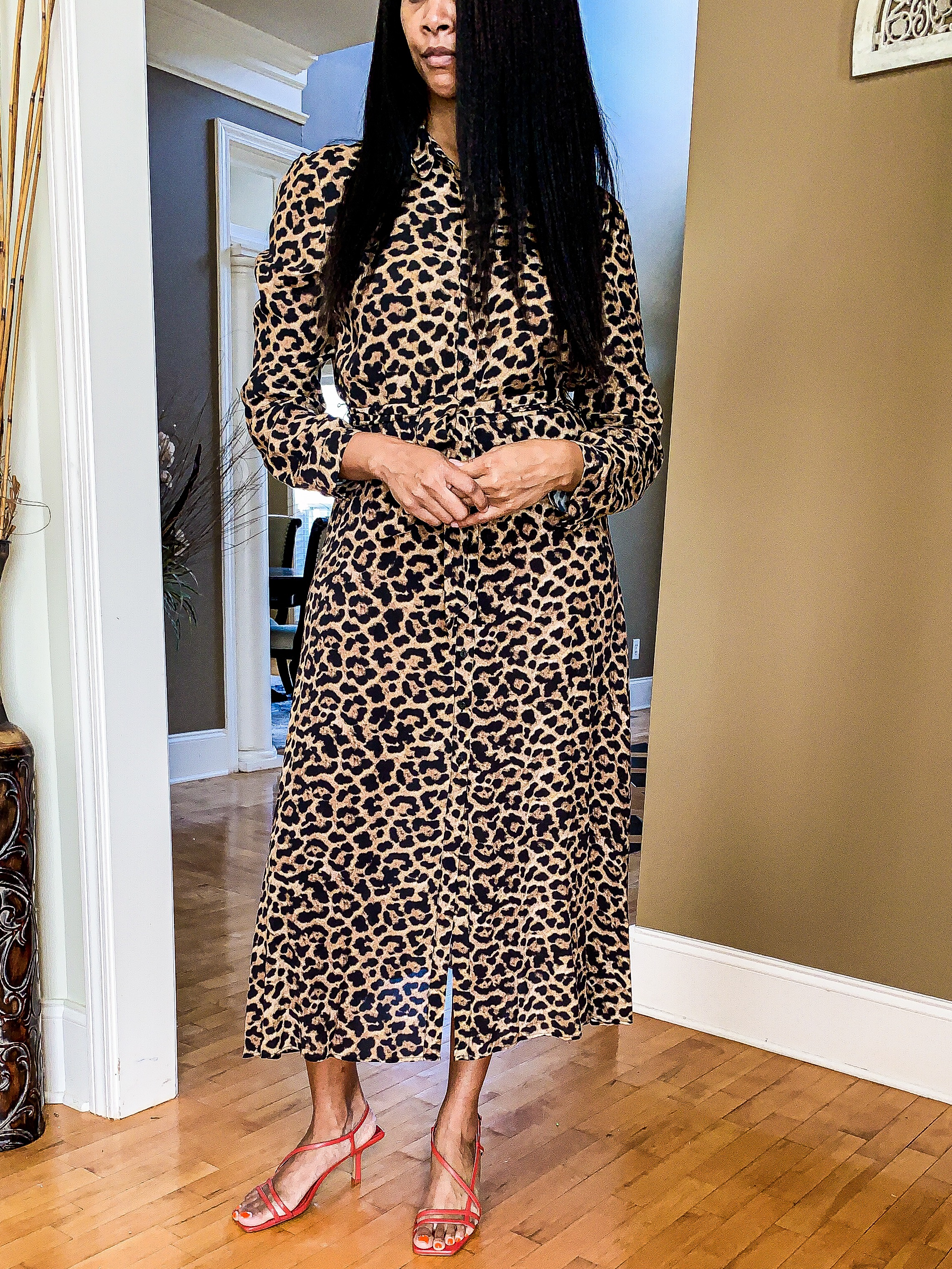 classy leopard print dress